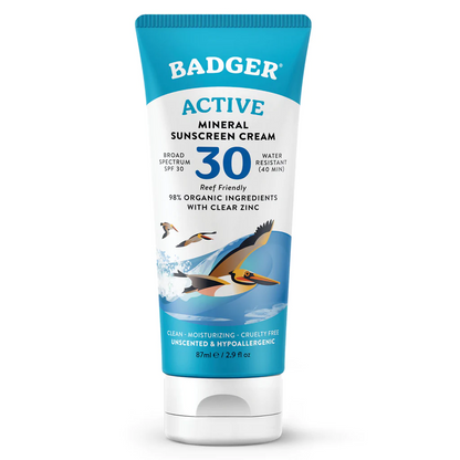 SPF 30 Clear Zinc Sunscreen Cream - Unscented