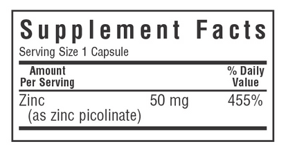 Zinc Picolinate 50mg