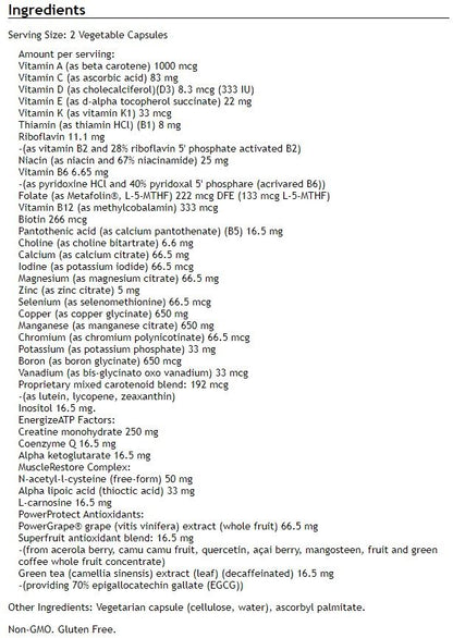 Athletic Nutrients with Metafolin L-5-MTHF