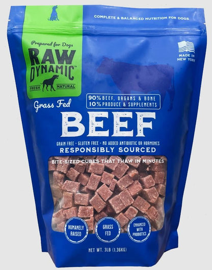 Raw Dynamic Frozen Beef Dog Food