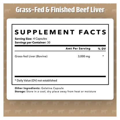 Grass-Fed & Finished Beef Liver
