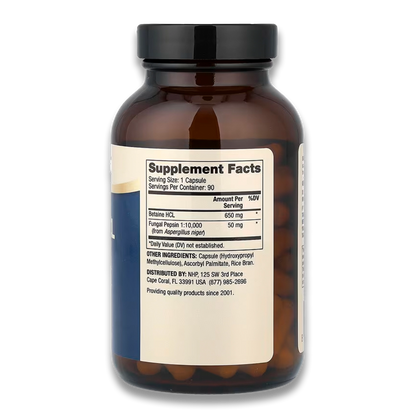 Betaine HCL and Pepsin