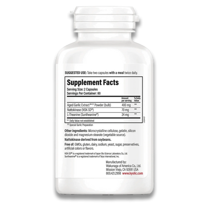Aged Garlic Extract Blood Pressure Formula 109
