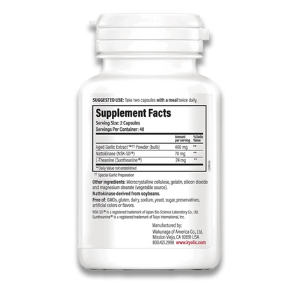 Aged Garlic Extract Blood Pressure Formula 109