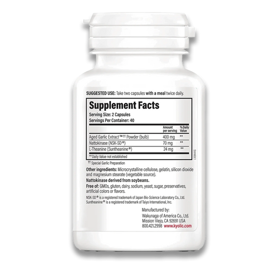 Aged Garlic Extract Blood Pressure Formula 109