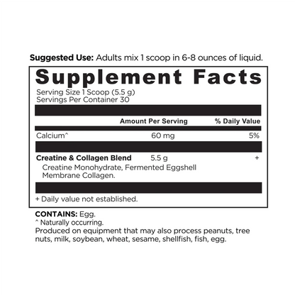 Vegetarian Collagen Peptides Powder - Naturally Flavored