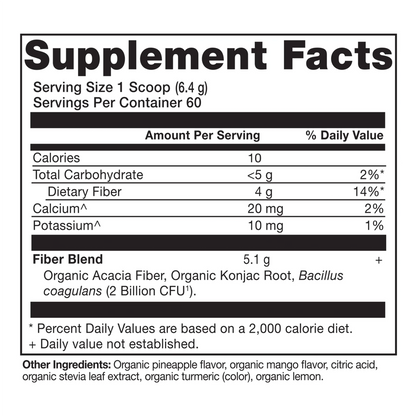 Organic Fiber Pineapple Mango Flavor
