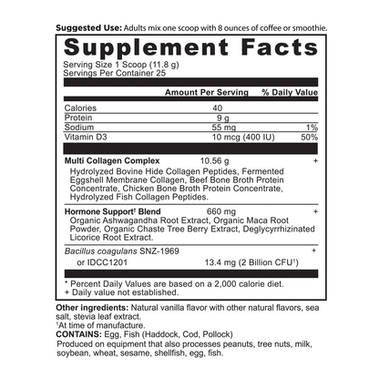 Hormone Balance + Collagen - Vanilla