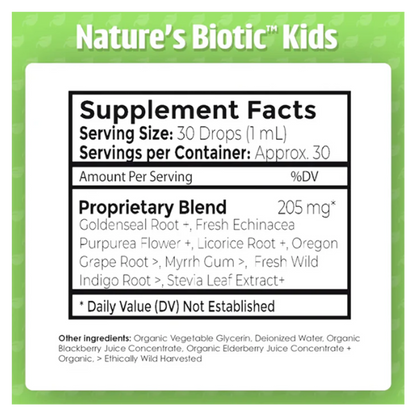 Nature's Biotic Herbal Tincture - Kids