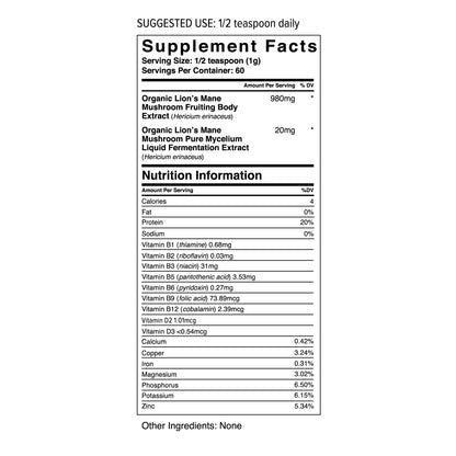 Lion's Mane Mushroom Powder