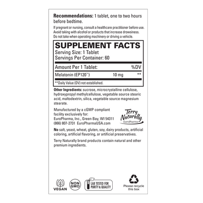 Melatonin EP120 10mg