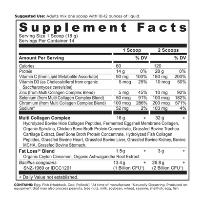 Multi Collagen Advanced Lean- Cinnamon Flavor