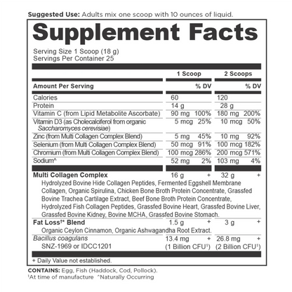 Multi Collagen Advanced Lean- Cinnamon Flavor