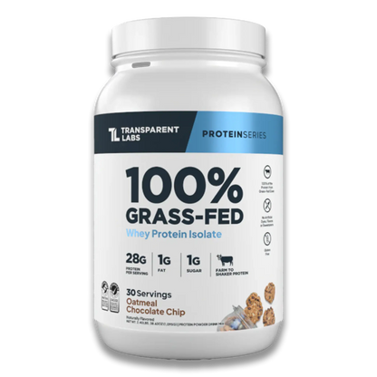 100% Grass-Fed Whey Protein Isolate  - Oatmeal Chocolate Chip