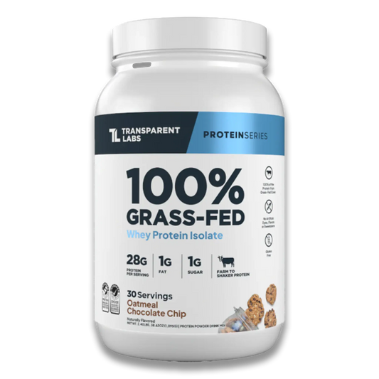 100% Grass-Fed Whey Protein Isolate  - Oatmeal Chocolate Chip