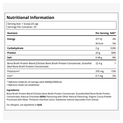 Bone Broth Protein - Chocolate