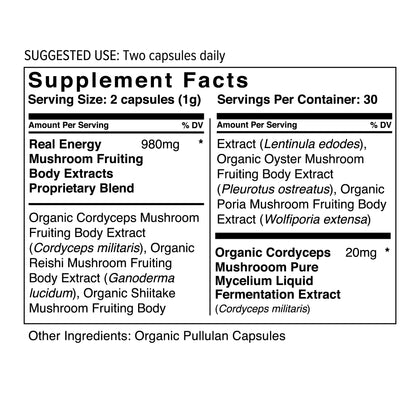 Real Energy Mushroom Capsules
