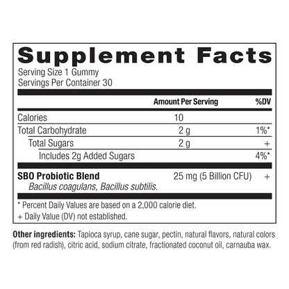 SBO Probiotic Kids Gummies - Berry