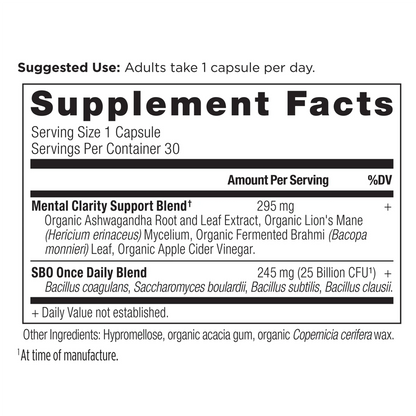 SBO Probiotics 25billion - Mental Clarity