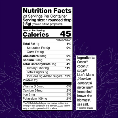 MycoBrew Cocoa - Lion's Mane Cocoa Drink Mix