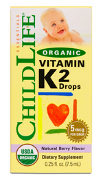 Organic Vitamin K2 Drops - Natural Berry Flavor