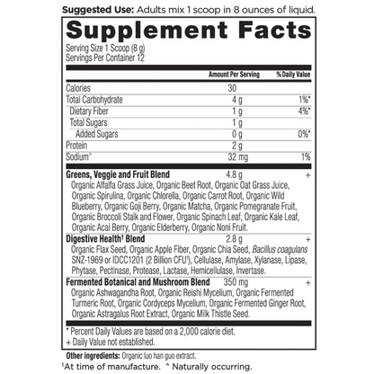 Organic Super Greens - Unflavored