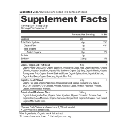 Organic Super Greens - Unflavored
