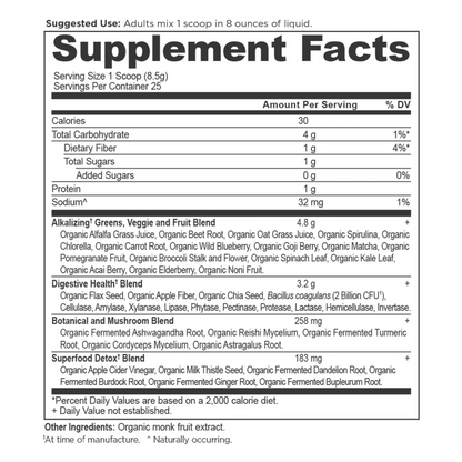 Organic Super Greens - Alkalize & Detox