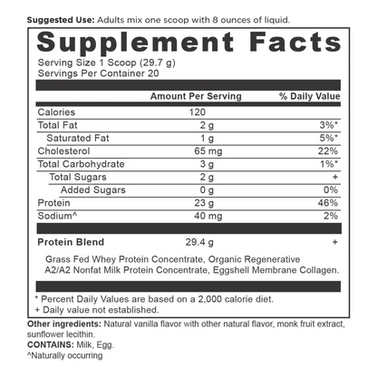 Whey Protein - Vanilla Bean