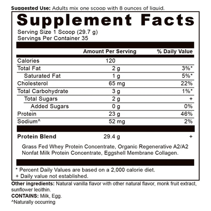 Whey Protein - Vanilla Bean