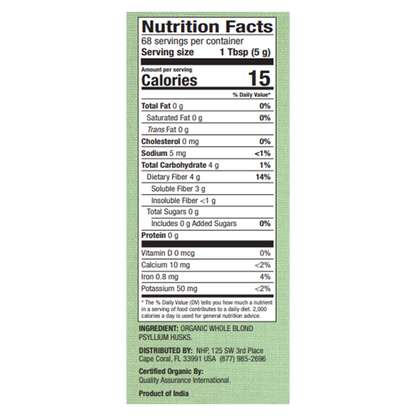 Organic Whole Psyllium Husk