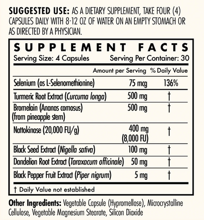 Ultimate Spike Detox | 3-in-1 Formula with Nattokinase Dandelion and Green Tea