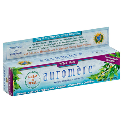 Ayurvedic Herbal Toothpaste - Mint Free
