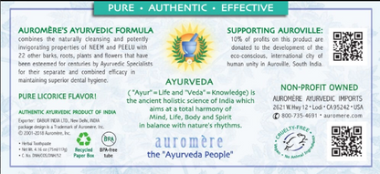 Ayurvedic Herbal Toothpaste - Mint Free