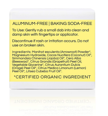 Deodorant Cream - Grapefruit Lemon