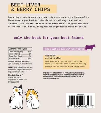 Vet Formulated Beef Liver & Berry Chips