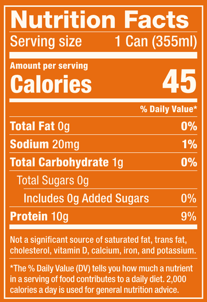 Clear Sparling Protein (RTD) - Orange