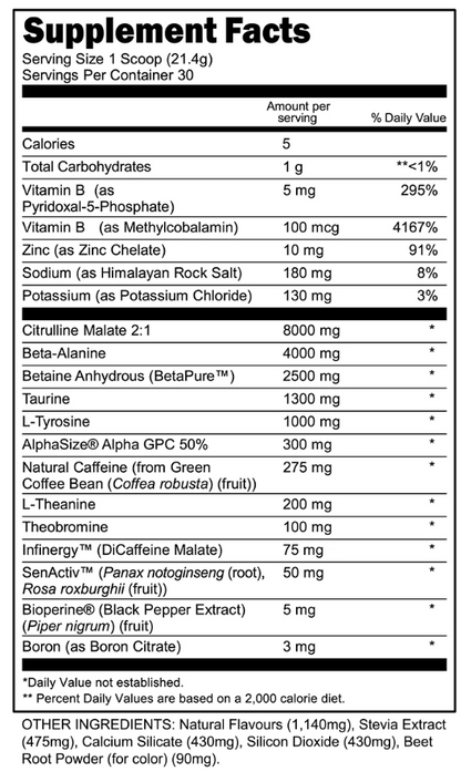 Bulk Black Pre-Workout - Sour Gummy