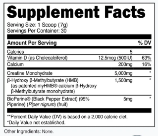 Creatine HMB - Blue Raspberry