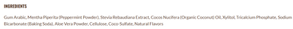 Coconut Powder Mouthwash Tablets - Coconut Mint