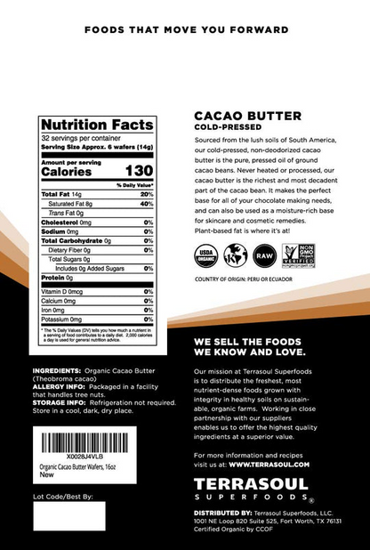 Cacao Butter Wafers