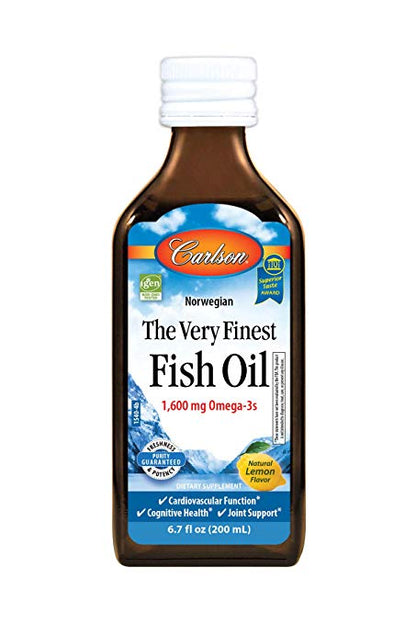 The Very Finest Fish Oil 1600mg - Lemon