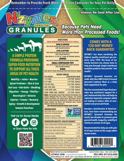 Sprouted Granules for Pets