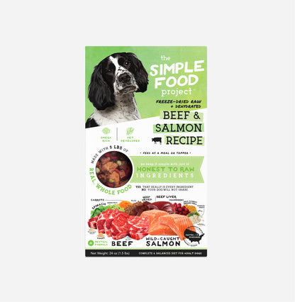 Beef & Salmon Dog Food
