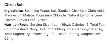 Citrus Sparkling Electrolyte Water