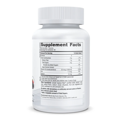 Vitamin D3 1000IU - Sugar Free Wild Berry