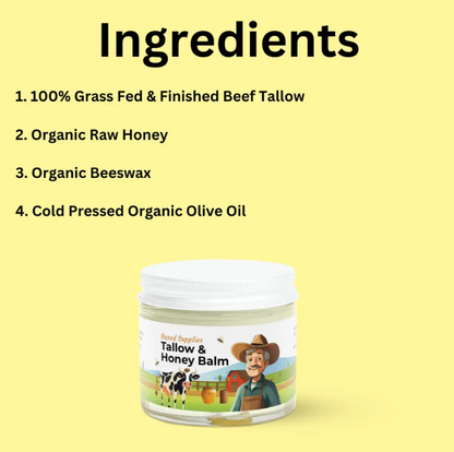 Tallow & Honey Balm - No Essential Oil