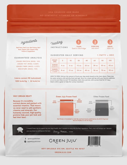 Bulk Frozen Beef Patties for Dogs
