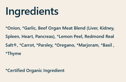 Zesty Garlic Organ Seasoning Mix