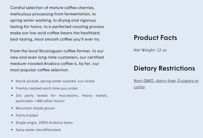 Decaf Medium Ground Coffee
